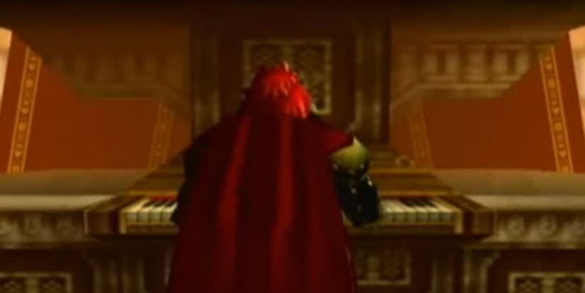Ganondorf playing the pipe organ in Ocarina of Time
