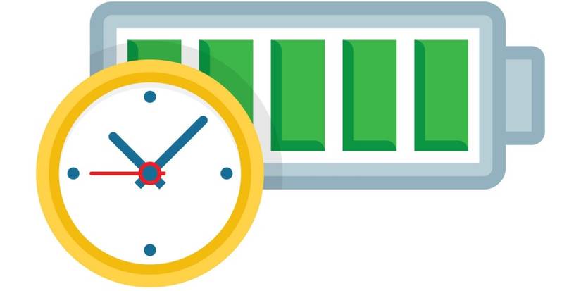 Generic Battery Life And Clock Symbol