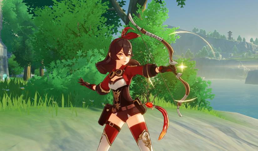 Genshin Impact Amber bow