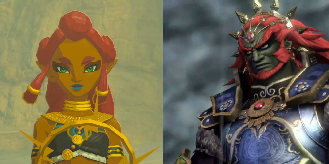 (Left) Gerudo chief in Breath of the Wild (Right) Ganandorf in Hyrule Warriors