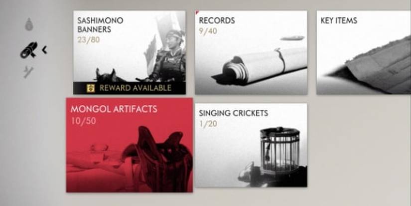 Ghost Of Tsushima Artifacts Tab Screenshot