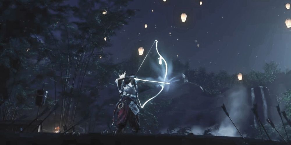 Ghost Of Tsushima Legends Hunter Using Bow