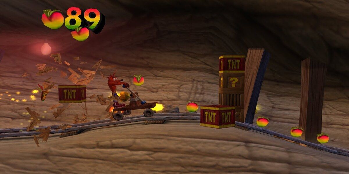 Crash in the level Gold Rush in Crash Bandicoot: Wrath Of Cortex