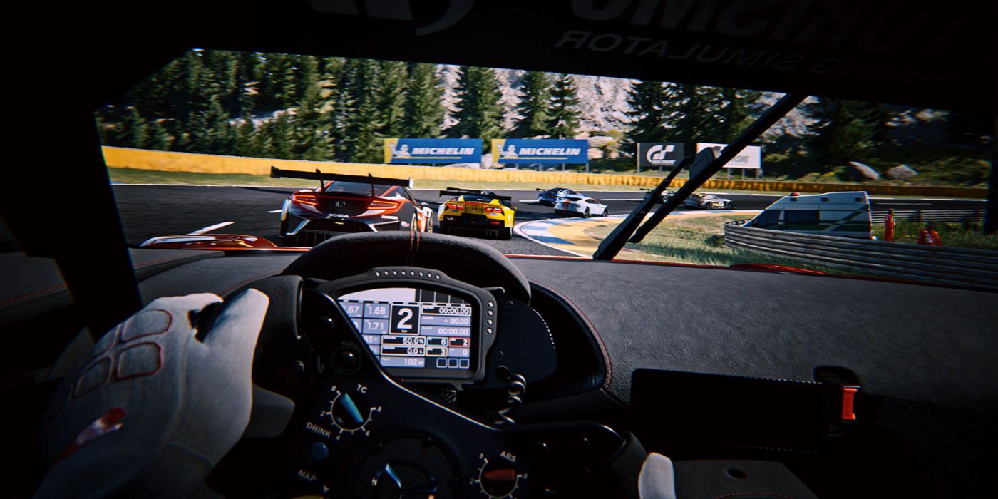 In car screenshot of GT7