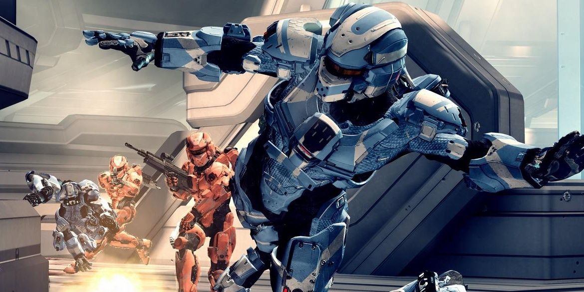 Halo 4 Multiplayer Squads Fighting