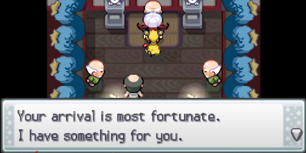 Player obtaining the gift Dratini in HeartGold and SoulSilver