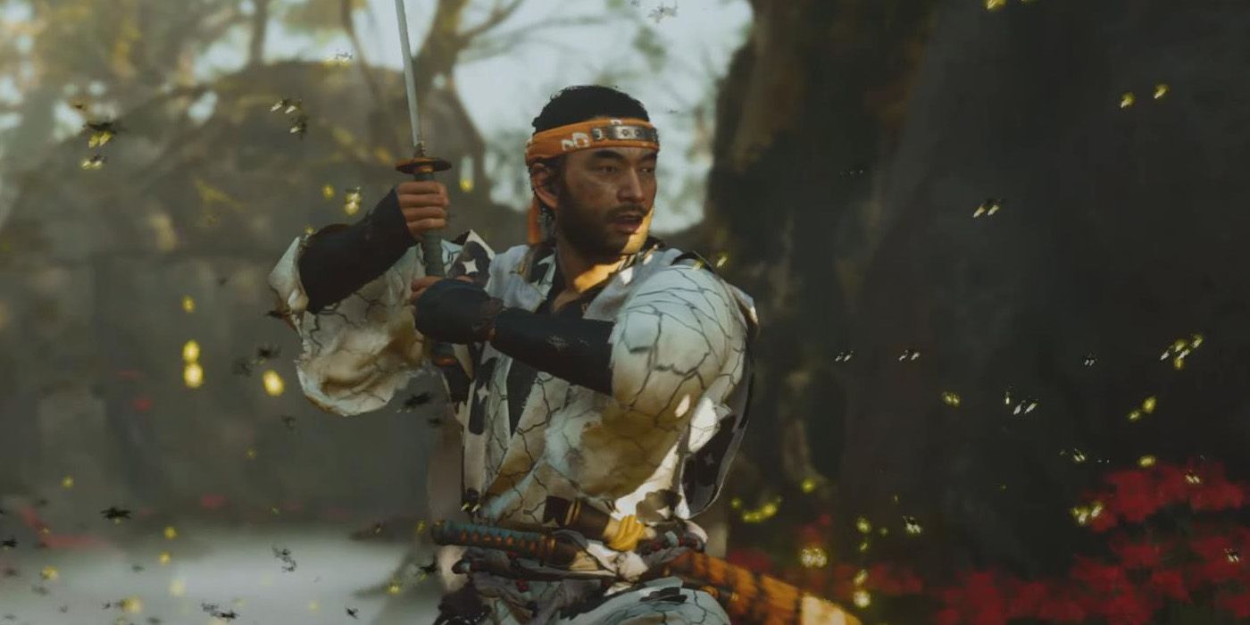Jin with a stance - Ghost of Tsushima Best Gear Skills Techniques