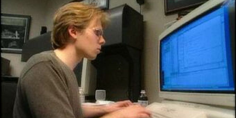 John Carmack Working At Computer