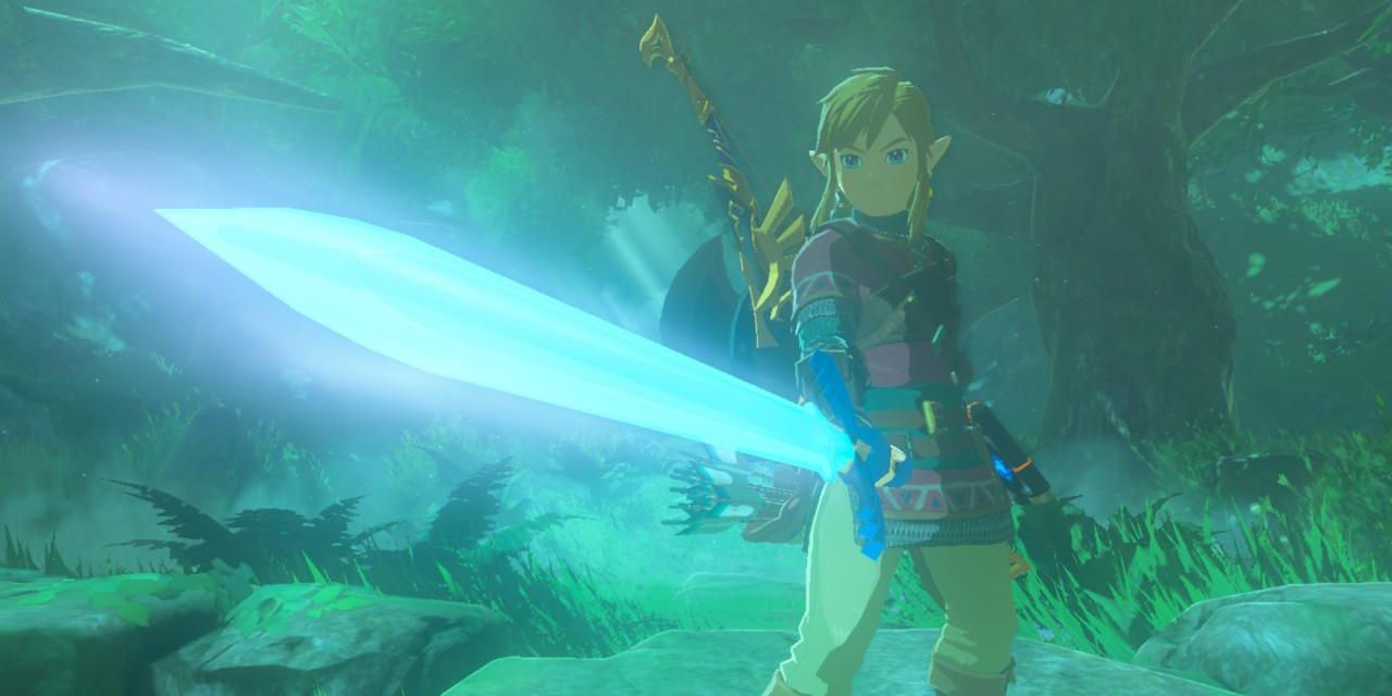 Powered up Master Sword in Breath of the Wild