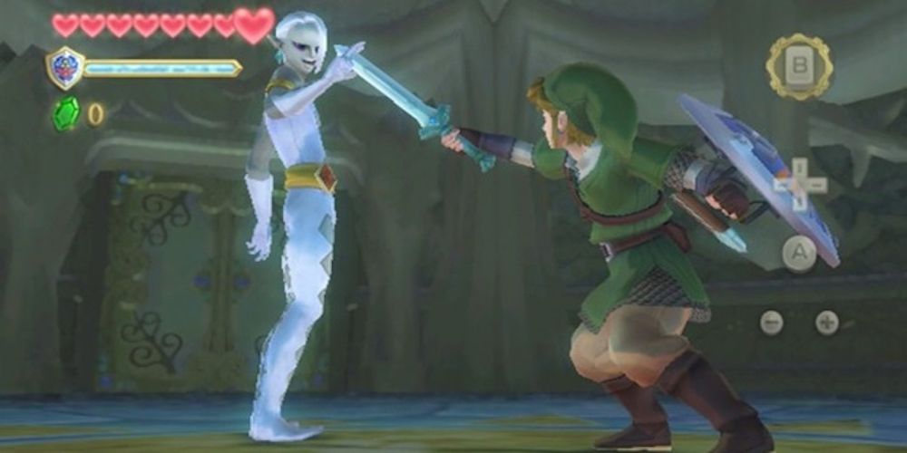 The Legend Of Zelda Skyward Sword Ghirarim Grabs Master Sword