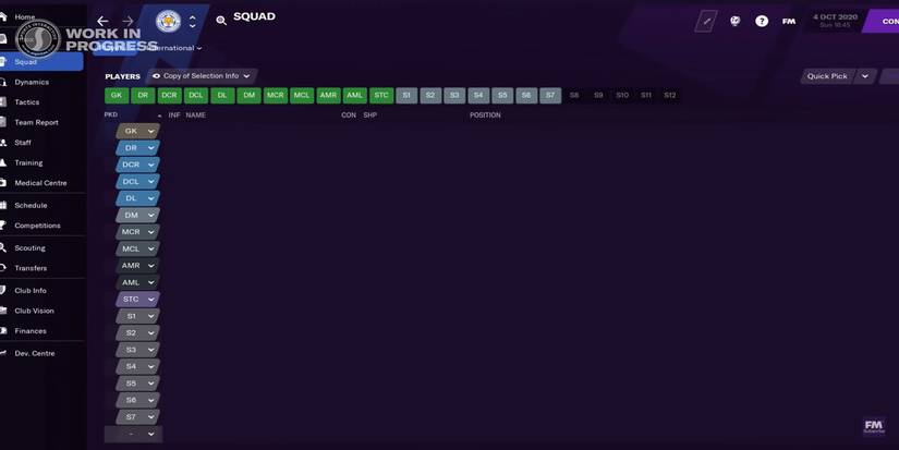 Leicester City from the Football Manager 2021 trailer