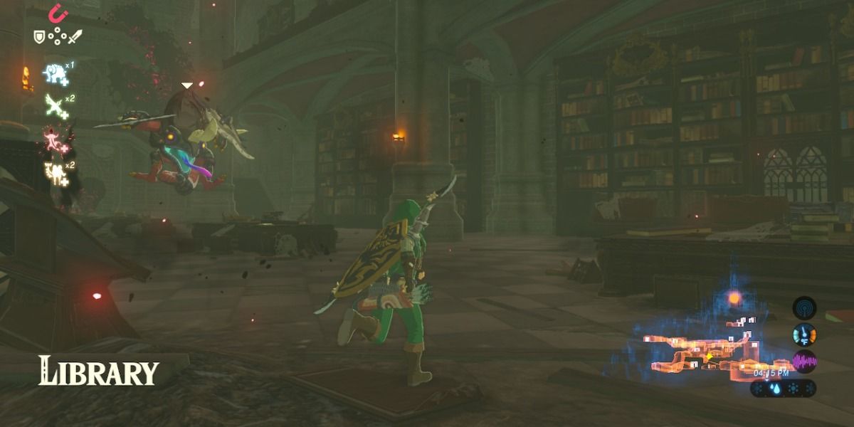 Hyrule Castle's library from Breath of the Wild