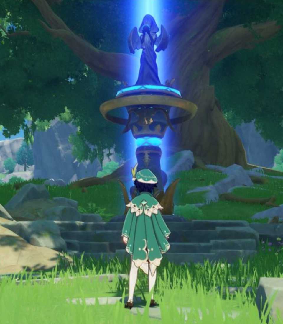 Map of all locations of Statues of Seven in Genshin Impact