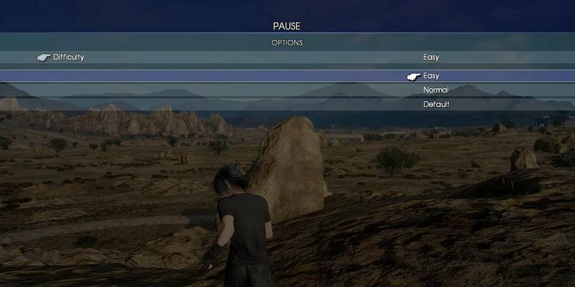 Lowering Difficulty to Easy in the Menu