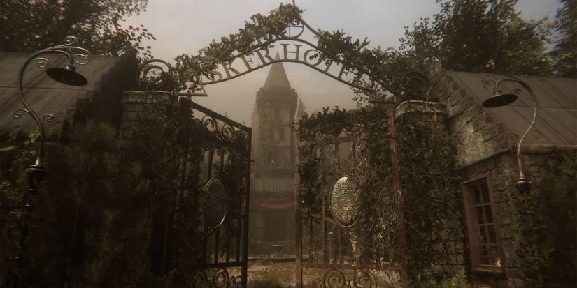 Outside the main building of Maid of Sker