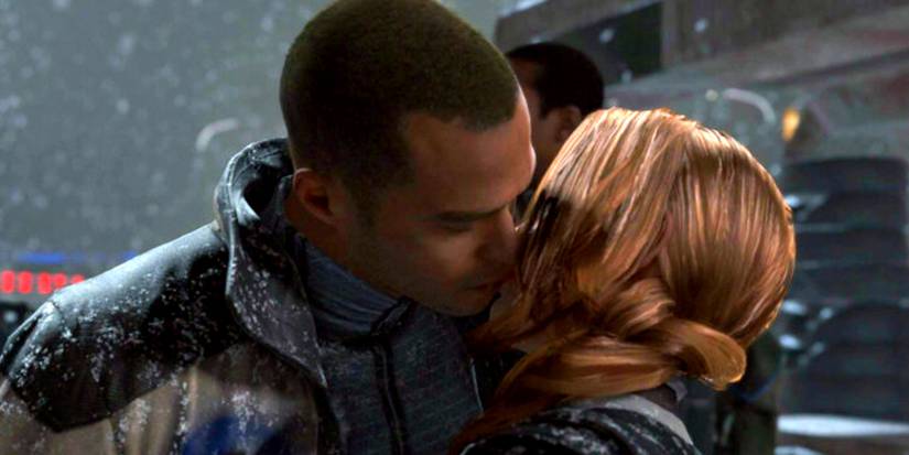 Markus kissing North