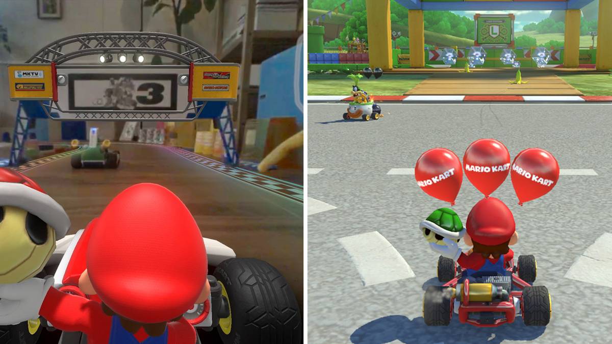 Mario Kart Live Toy vs Game