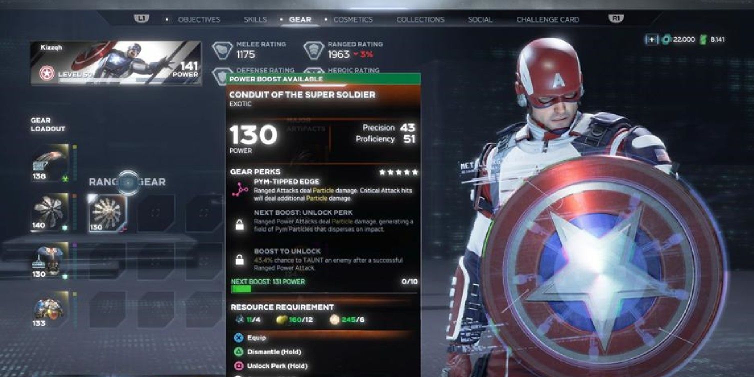 Cap Perks in Marvel's Avengers