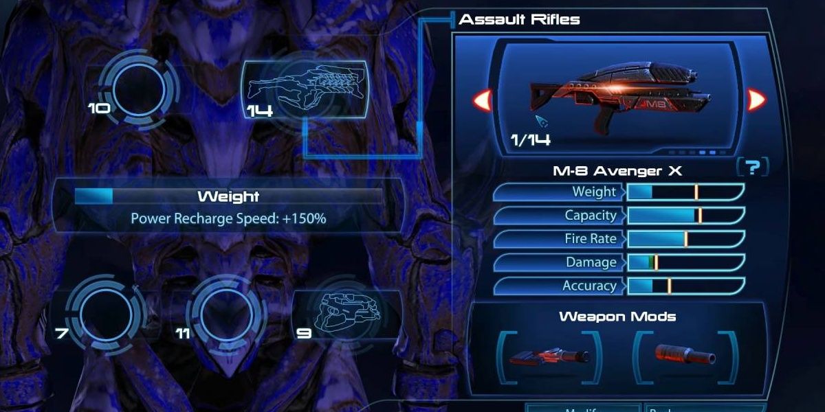 Mass Effect 3 Weapon Weight Capacity