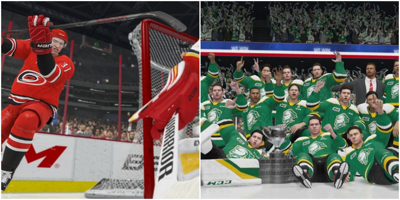NHL 21 Collage Dunk Shot Stanley Cup