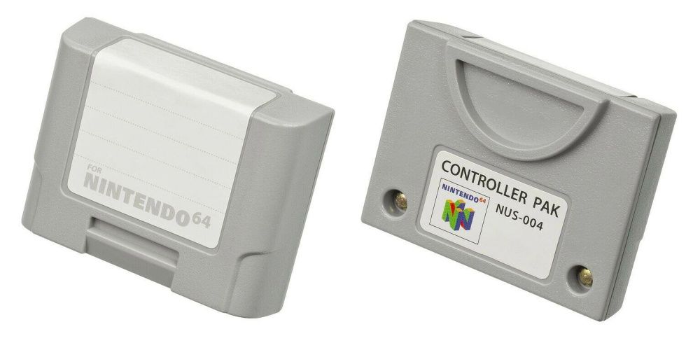 Nintendo 64 Controller Pak Front And Back