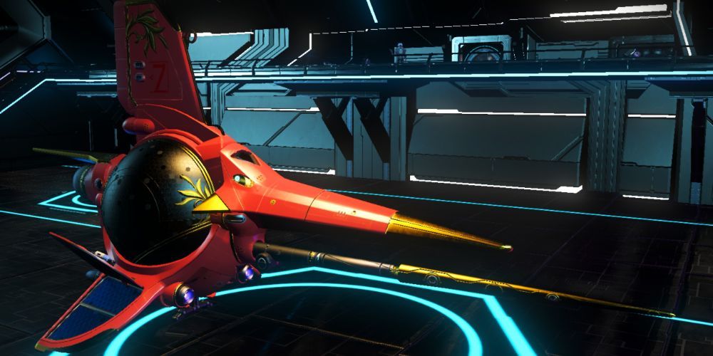 A Royal Style, Exotic Class Ship From No Man's Sky