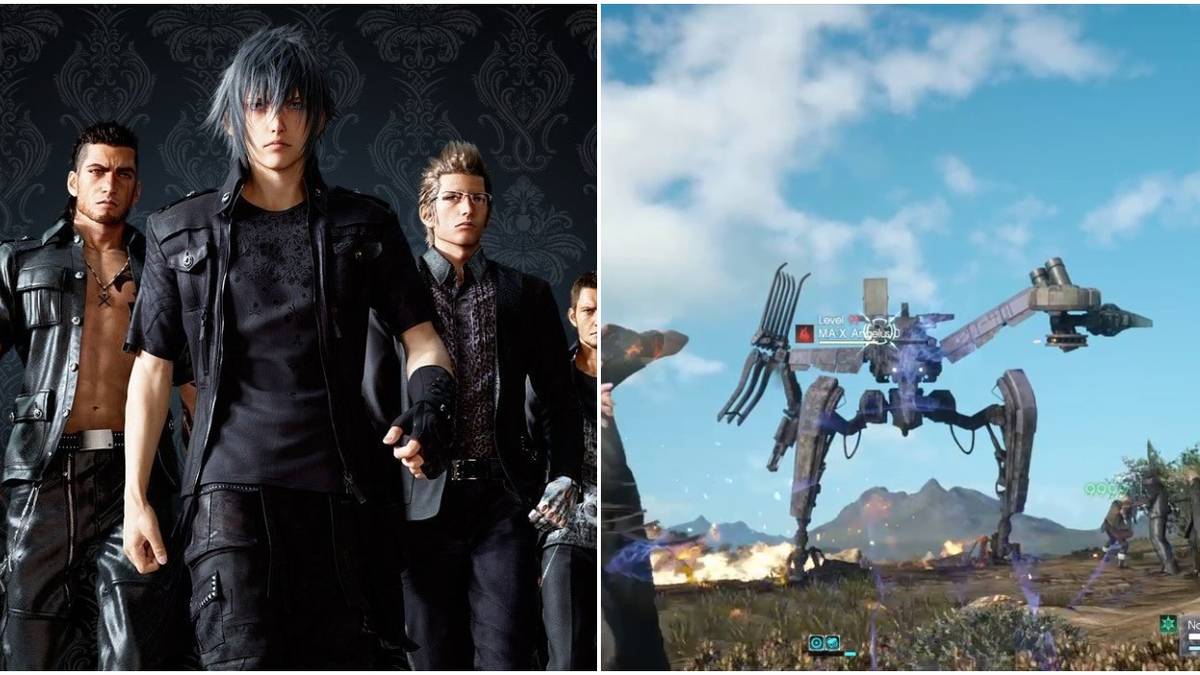 Noctis and Gang with Angelus 0