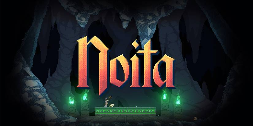 Noita Video Game Wizard At Alter