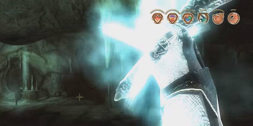 - A mage buffing themselves with spells