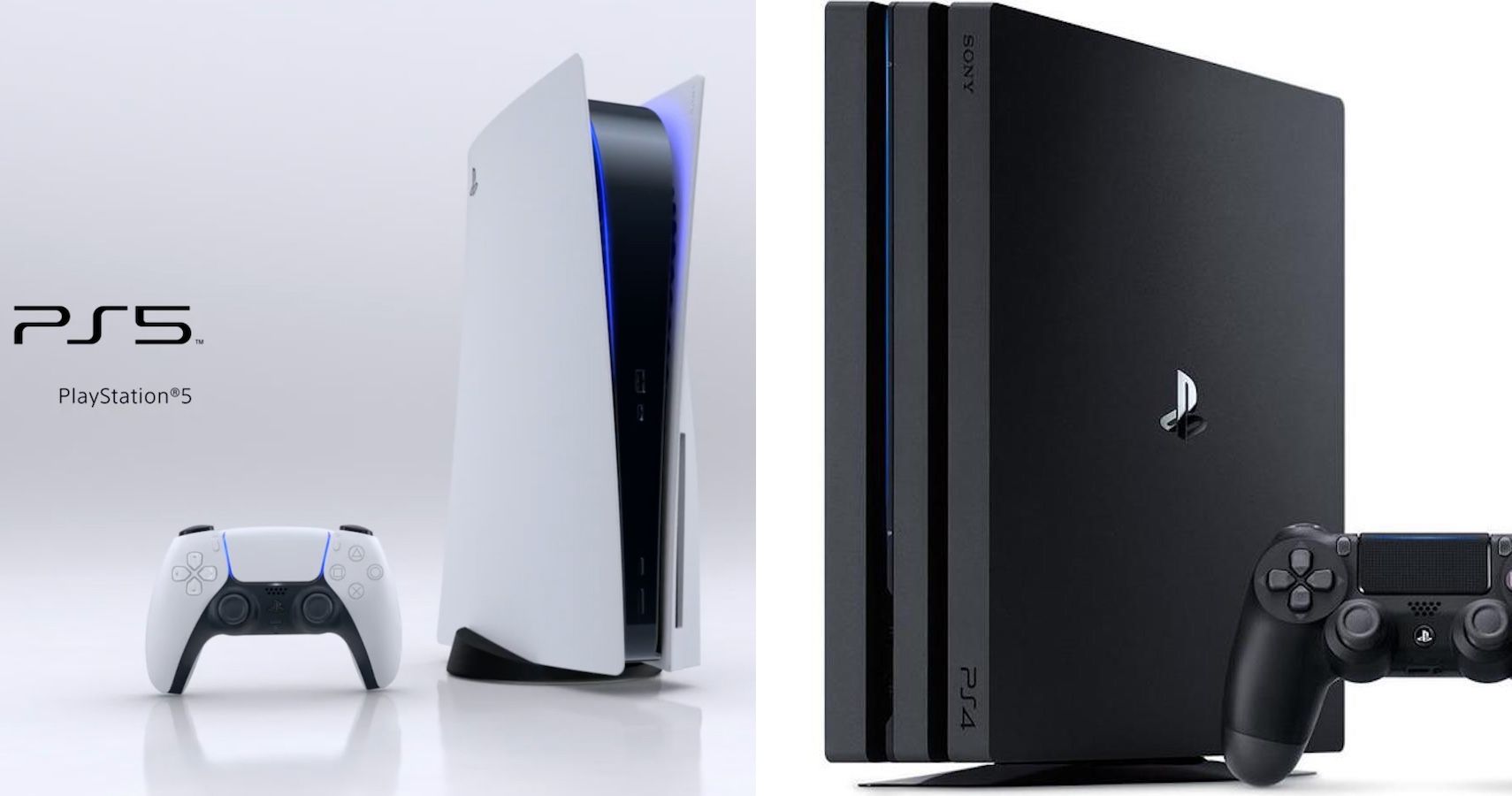 PS4 and PS5 side by side