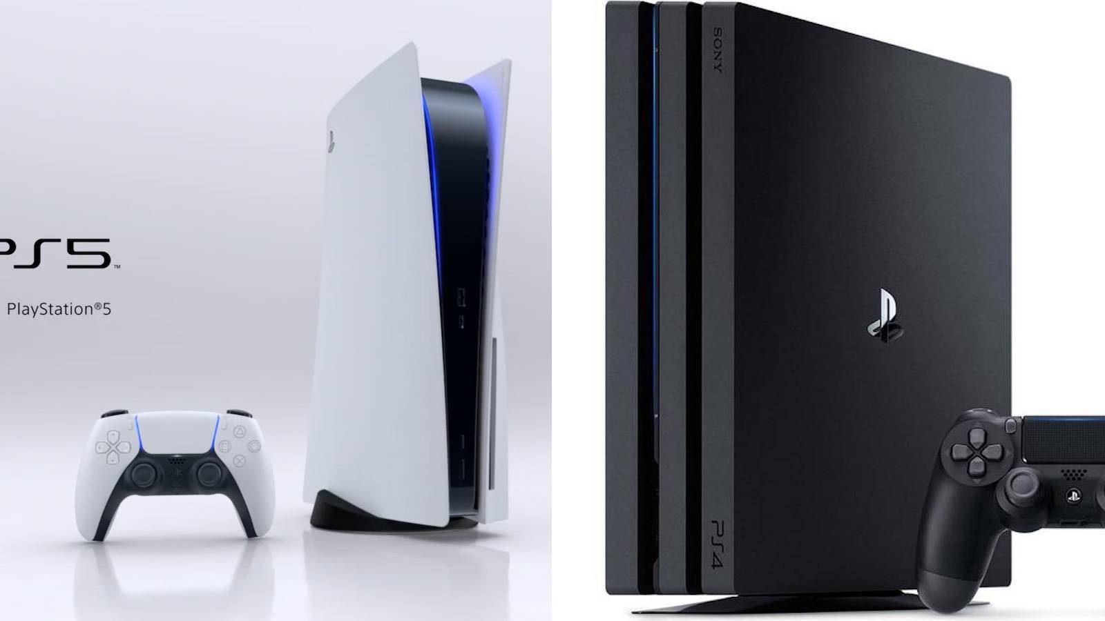 PS4 and PS5 side by side