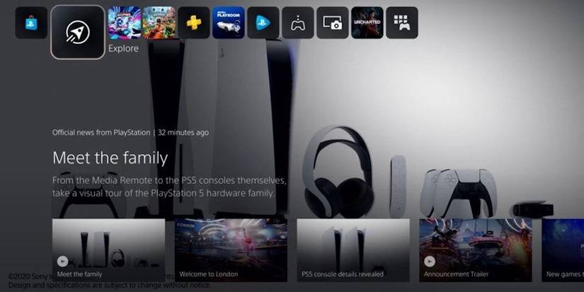 PS5 Ui Explore feature