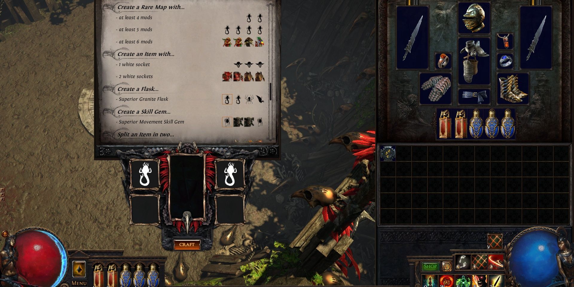 Path of Exile Bestiary Menagerie crafting location.