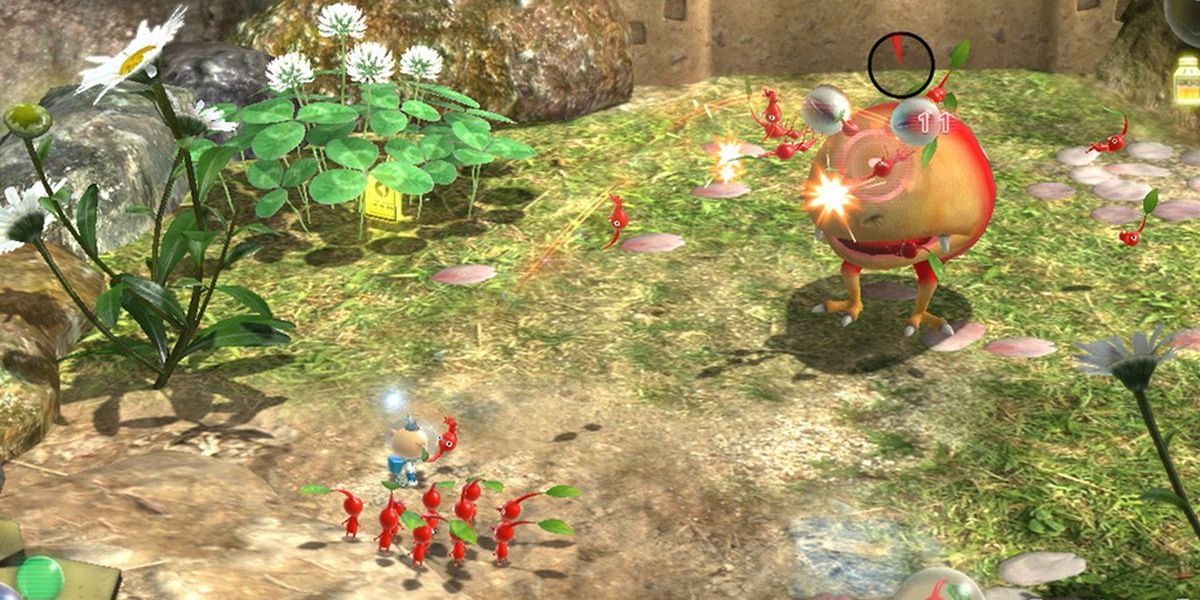 Switch Pikmin 3 Bulborb Attack