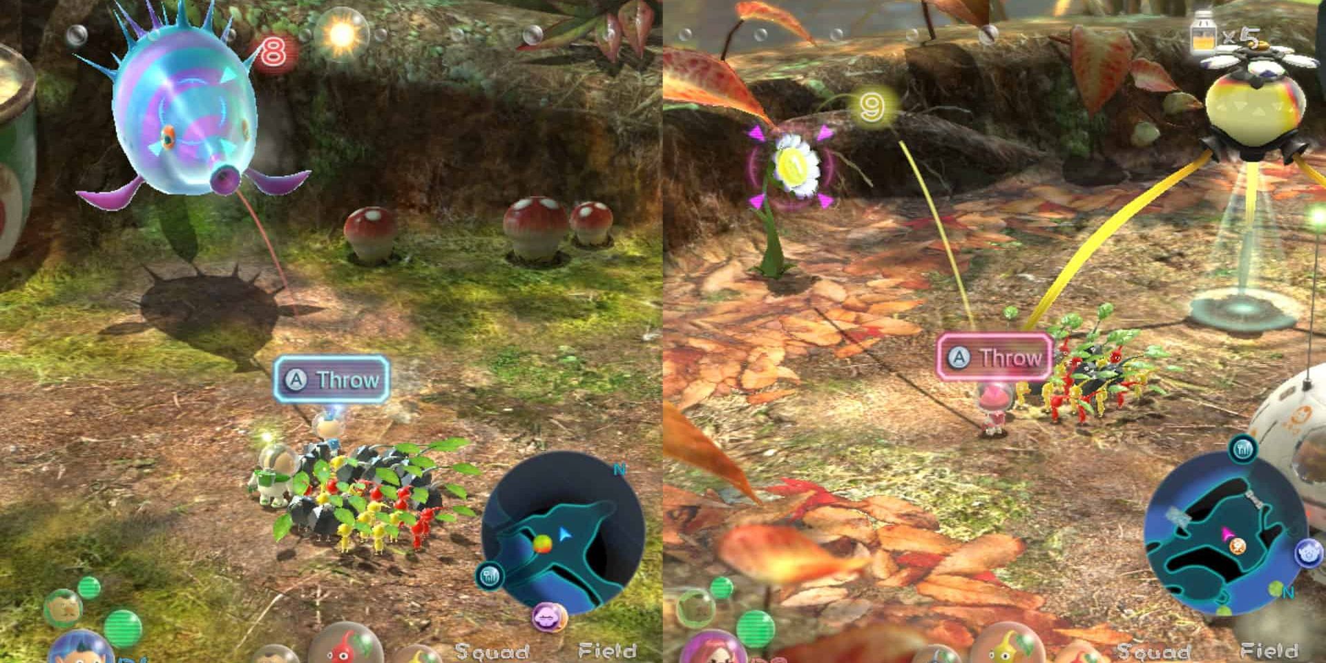 Switch Pikmin 3 Deluxe Co-Op Attack