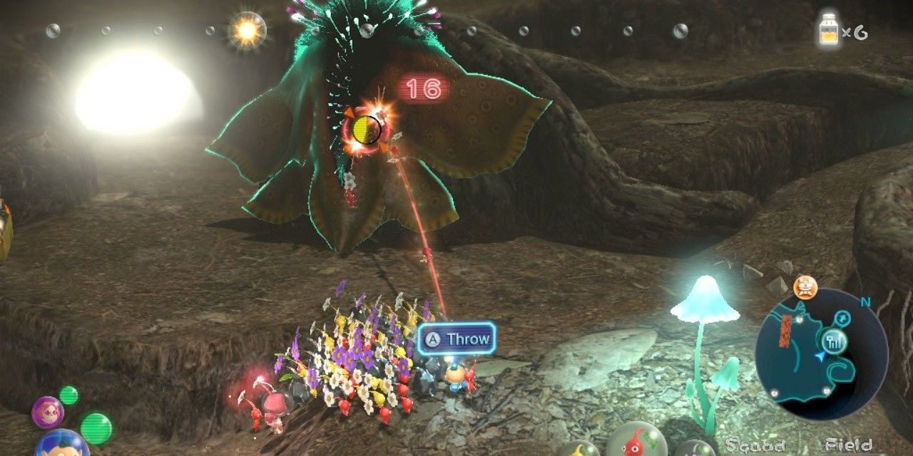 Switch Pikmin 3 Deluxe Plant Creature Attack