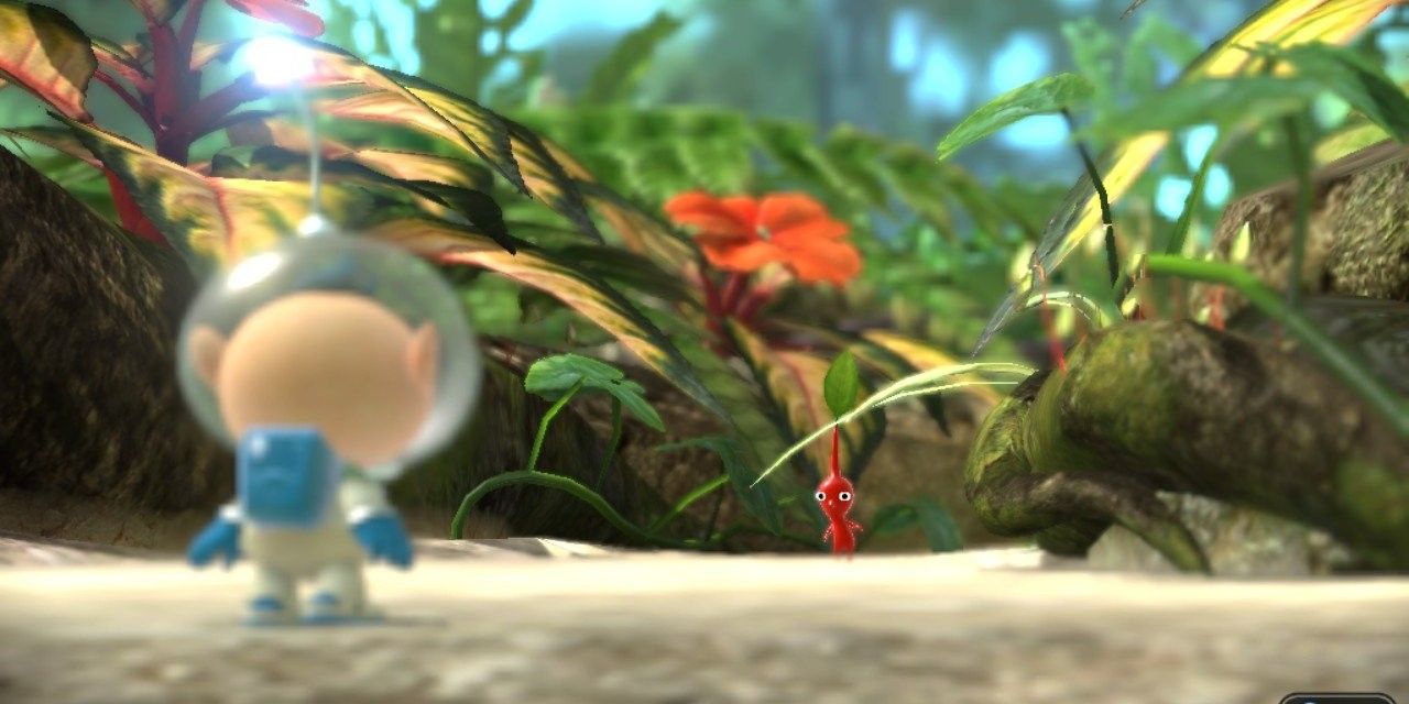 Switch Pikmin 3 Low Angle Encounter