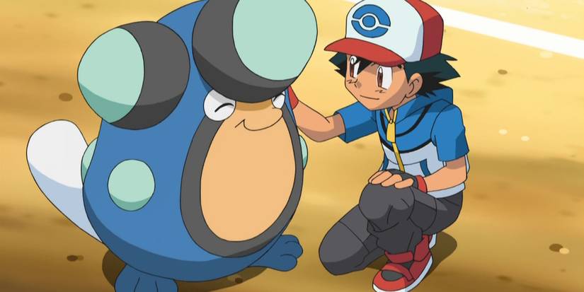 Ash and Palpitoad in Unova