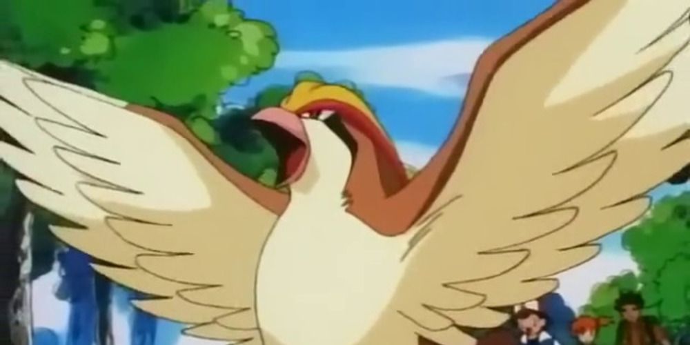 Ash's newly evolved Pidgeot