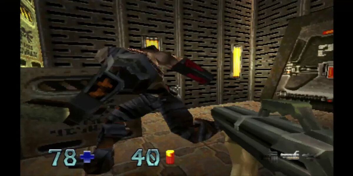 Геймплей Quake 2 на PS1