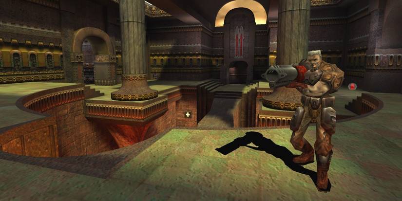Quake 3 Arena image of Sarge and rocket launcher.
