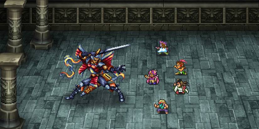 SNES Romancing SaGa 2 Boss Fight