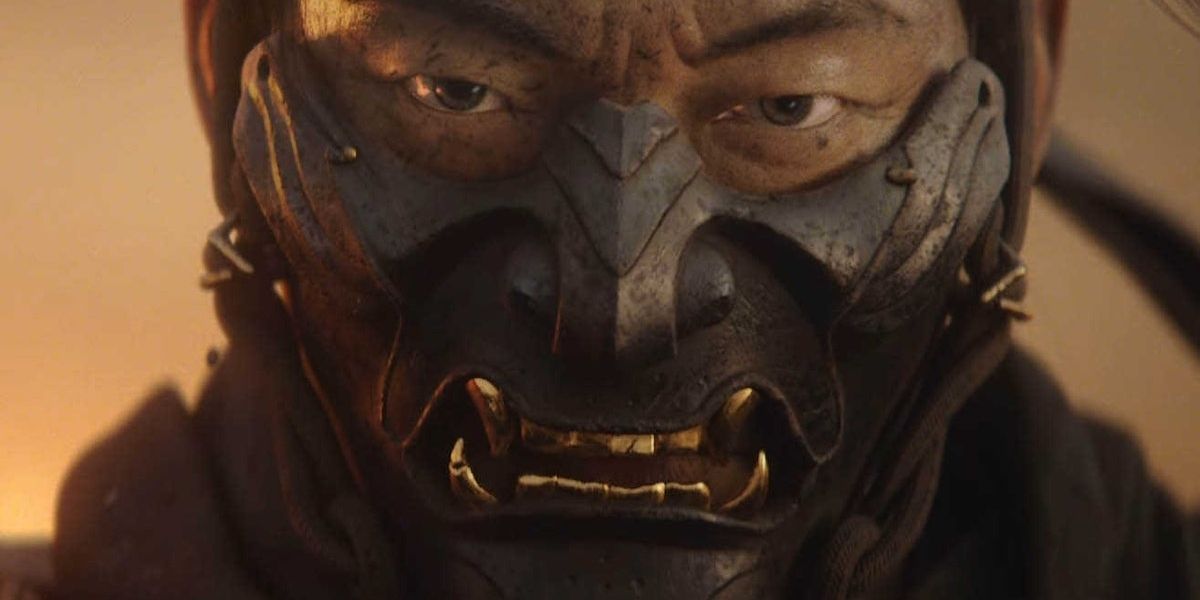 Ghost of Tsushima character close up of face