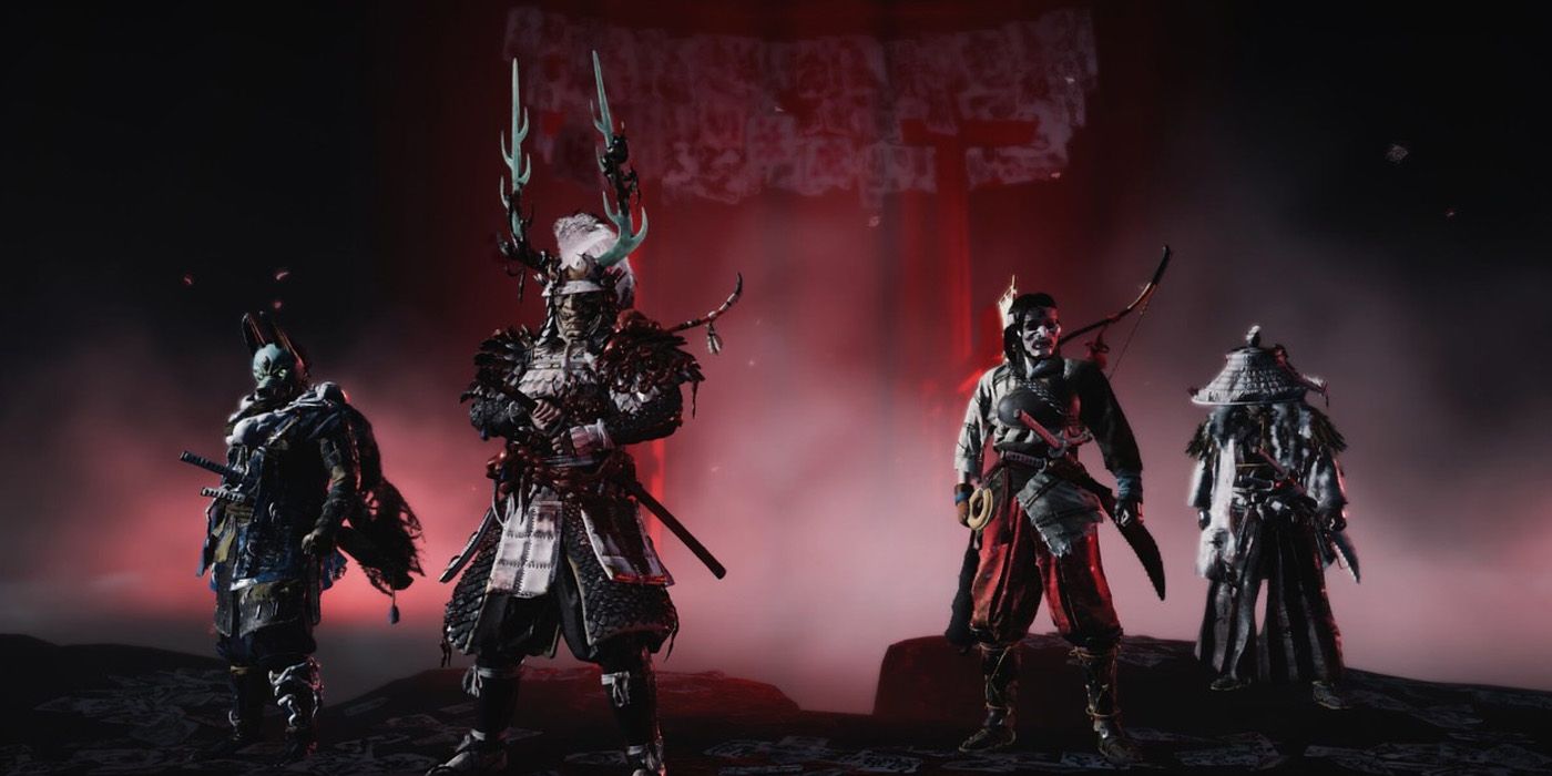 Silhouette of the four Classes - Ghost of Tsushima Legends Classes