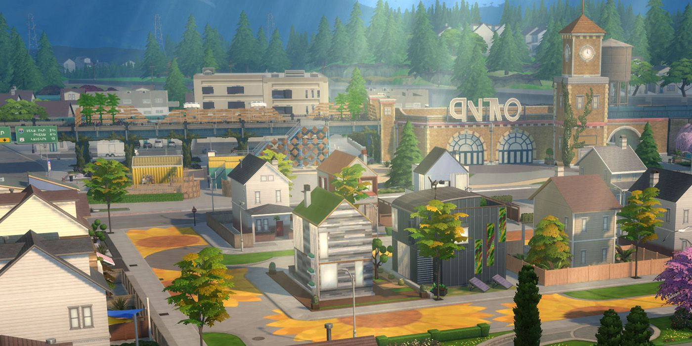 Conifer stations in evergreen harbor in ts4 turned green.