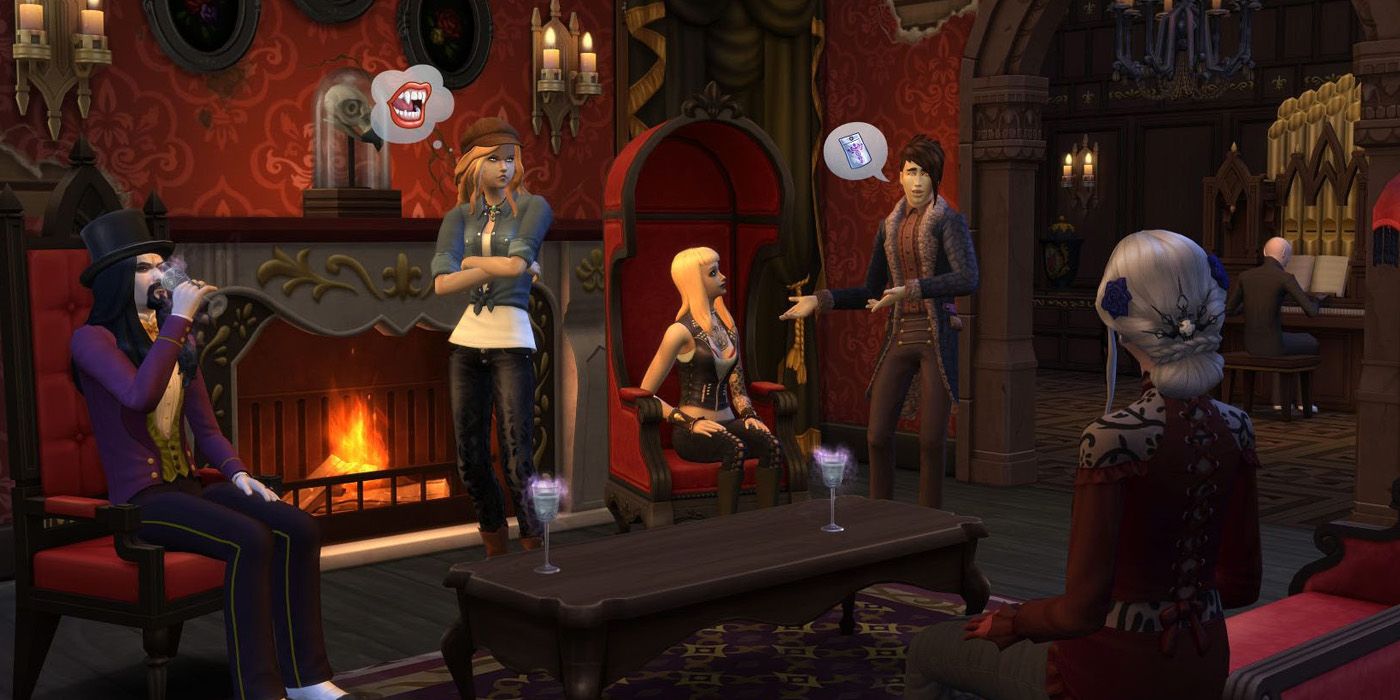 the sims 4 group of vampires