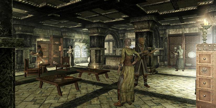 Skyrim Inside Solitude's Bard's College