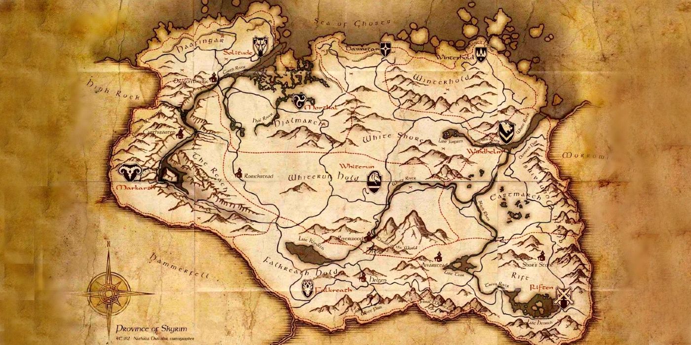 Map of Skyrim