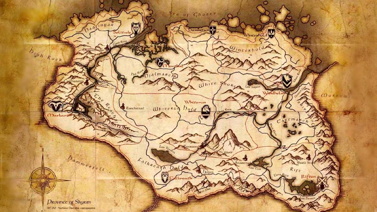 Skyrim Map