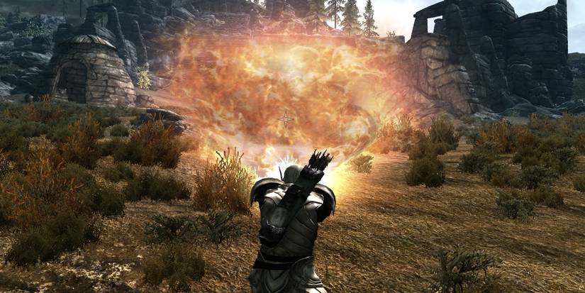 Skyrim Dragonborn Breathing Fire